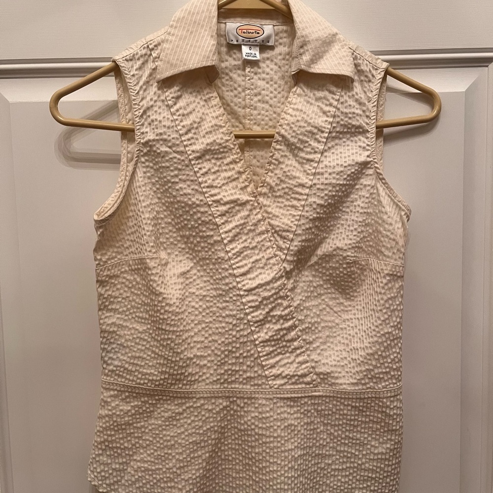 Talbot’s Petite Sleeveless Dress Shirt